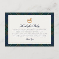 Carte de Livres de Cheval à Bascule Tartan Plaid p