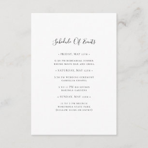 D'accompagnement Carte de mariage simple et élégante Calendrier des