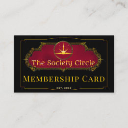 D'accompagnement Carte de membre Cercle de la société