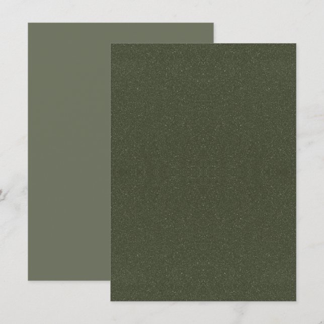D'accompagnement Carte de présentation à texture de mousse verte –  (Devant / Derrière)