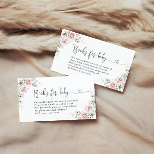 D'accompagnement Carte de Présentation Livres Pour Bébé Roses Rose