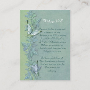 D'accompagnement Carte de puits Papillon Vol FloralWishing