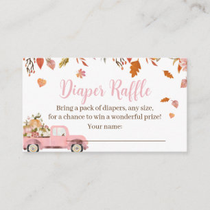 D'accompagnement Carte de rabat au Baby shower d'automne pour une f