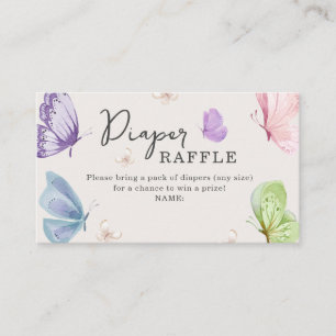 D'accompagnement Carte de rabat Baby shower Papillon Boho