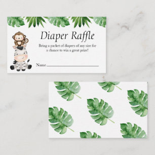 D'accompagnement Carte de rabat Baby shower Safari