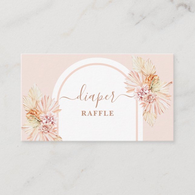 D'accompagnement Carte de rabat Boho Desert Diaper (Devant)