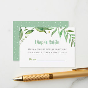 D'accompagnement Carte de rabat Boho Feuille Baby shower