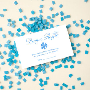 D'accompagnement Carte de rabat de Baby shower de couches de neige 