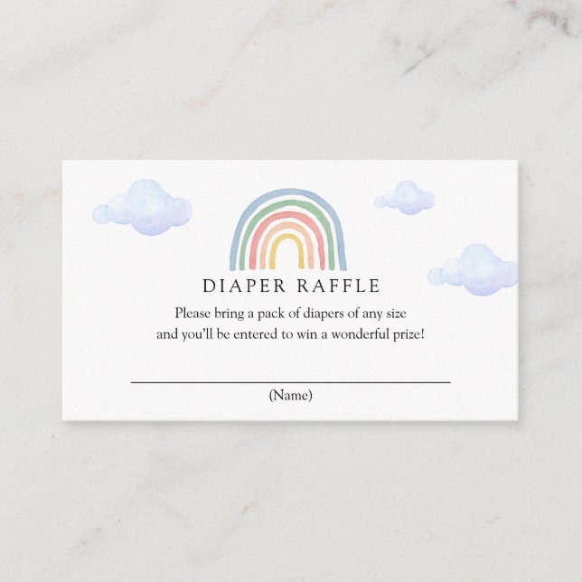 D'accompagnement Carte de rabat Rainbow Diaper (Devant)