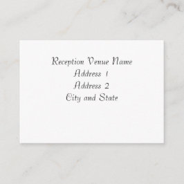 D'accompagnement Carte de réception