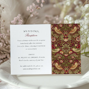D'accompagnement Carte de réception de mariage du voleur de fraises