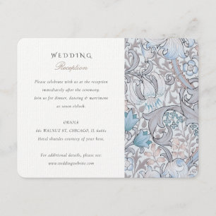 D'accompagnement Carte de réception de mariage vintage Floral Elega