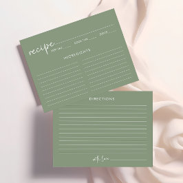 D'accompagnement Carte de recette de Fête des mariées de script min