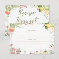 Carte de recette de mariage aquarelle carte du mar