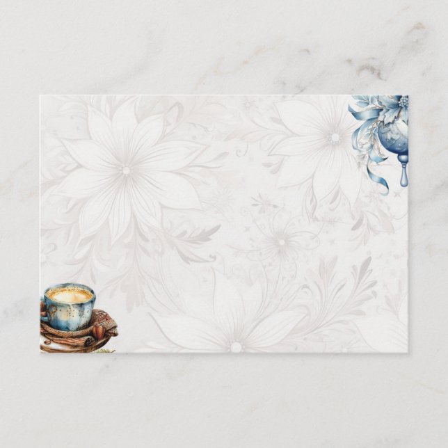 D'accompagnement Carte de recette vide de base du matin de Noël (Devant)