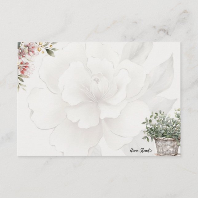 D'accompagnement Carte de recette vide de base Serenity (Dos)