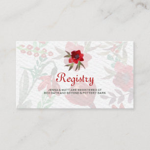 D'accompagnement Carte de Registre Mariage des tulipes d'aquarelle