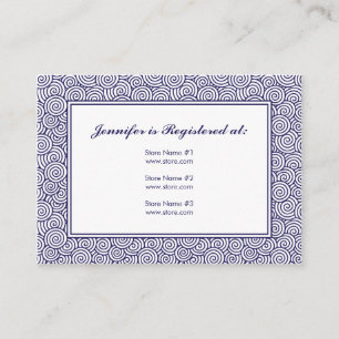 D'accompagnement Carte de registre spirale - 3,5 po x 2,5 po