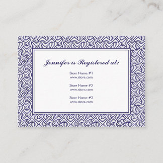 D'accompagnement Carte de registre spirale - 3,5 po x 2,5 po