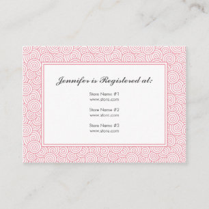 D'accompagnement Carte de registre spirale - 3,5 po x 2,5 po