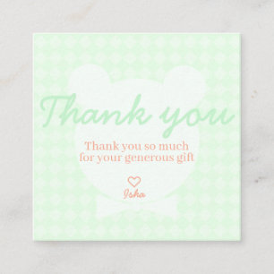 D'accompagnement Carte de remerciement bébé ours papillon pour Baby
