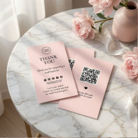 Carte de remerciement personnalisée minimale avec