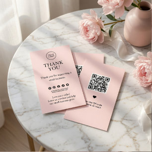 D'accompagnement Carte de remerciement personnalisée minimale avec