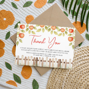 D'accompagnement Carte de remerciement pour Baby Shower Apple Orcha