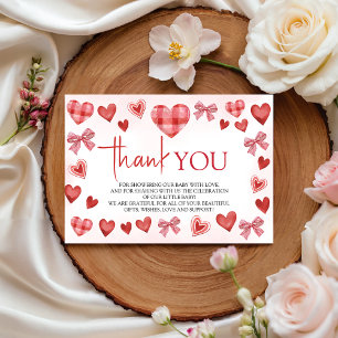 D'accompagnement Carte de remerciement pour Baby Shower Sweetheart