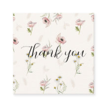 carte de remerciements floral