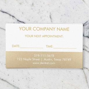 D'accompagnement Carte de rendez-vous Gold