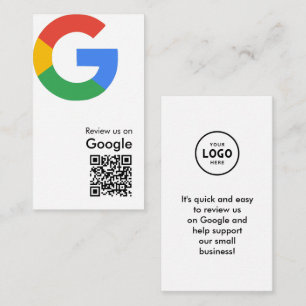 D'accompagnement Carte de renvoi de code QR de révision Google mode