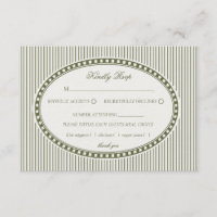 Carte de réponse de mariage à motif harlequin rayé