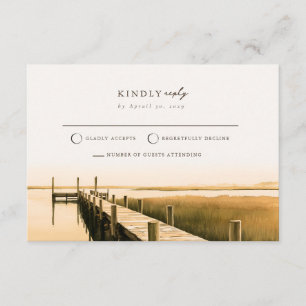D'accompagnement Carte de réponse de mariage à renvoyer Côte Marsh
