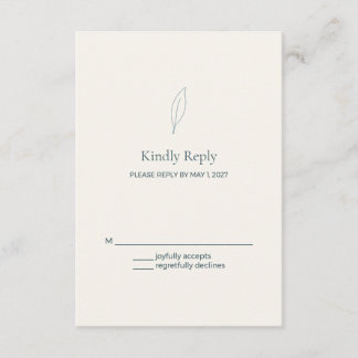 D'accompagnement Carte de réponse de mariage classique à branche d'
