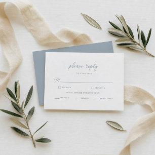 D'accompagnement Carte de réponse de mariage élégante et propre en