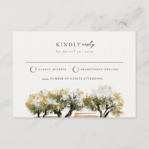 D'accompagnement Carte de réponse de mariage nord-africain Olive Go