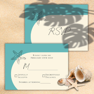 D'accompagnement Carte de réponse incluse pour un mariage minimalis