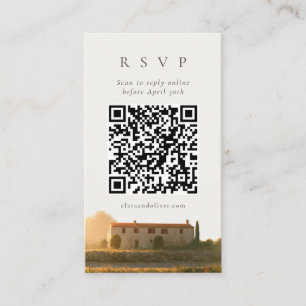 D'accompagnement Carte de réponse QR Code de mariage à la ferme tos