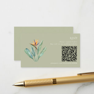 D'accompagnement Carte de réponse QR Code mariage sur la plage oise