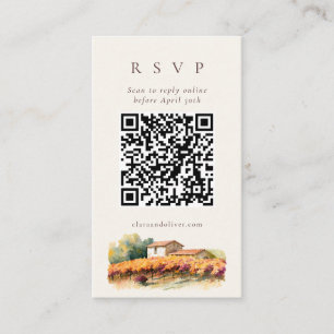 D'accompagnement Carte de réponse QR Code pour la récolte d'automne