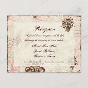 D'accompagnement Carte de réponse RSVP de mariage à tourbillon de D