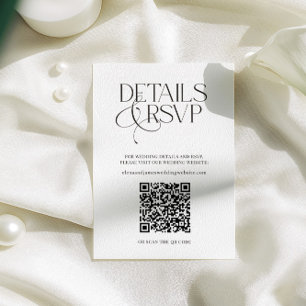 D'accompagnement Carte de Réponse RSVP et Détails de Mariage avec C