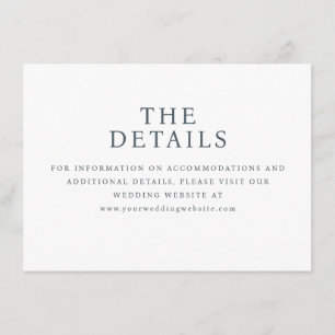D'accompagnement Carte de site web de mariage élégante avec serif n