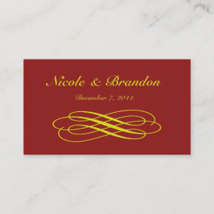 D'accompagnement Carte de site Web Mariage Golden Fairy Tale