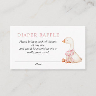 D'accompagnement Carte de tirage au sort de couche Silly Goose Rose