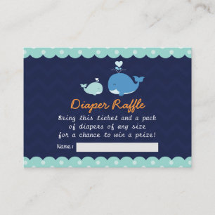 D'accompagnement carte de tombola de baleine