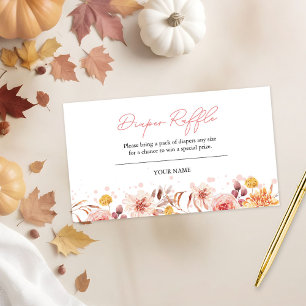 D'accompagnement Carte de tombola de couches pour bébé d'automne
