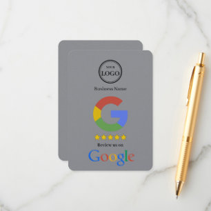 D'accompagnement Carte de visite avec lien QR Code pour avis Google