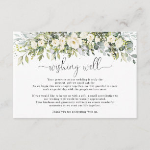 D'accompagnement Carte de vœux de mariage à fleurs blanches pour le